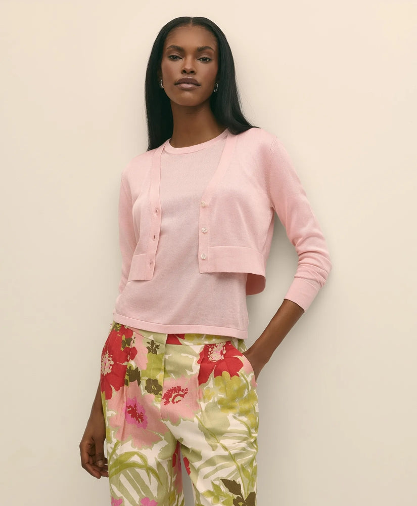 Cropped V-Neck Cardigan | Brooks Brothers
