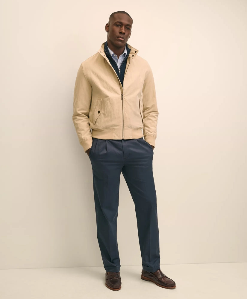 Pleated Traditional Fit Cotton Advantage Chino | Brooks Brothers