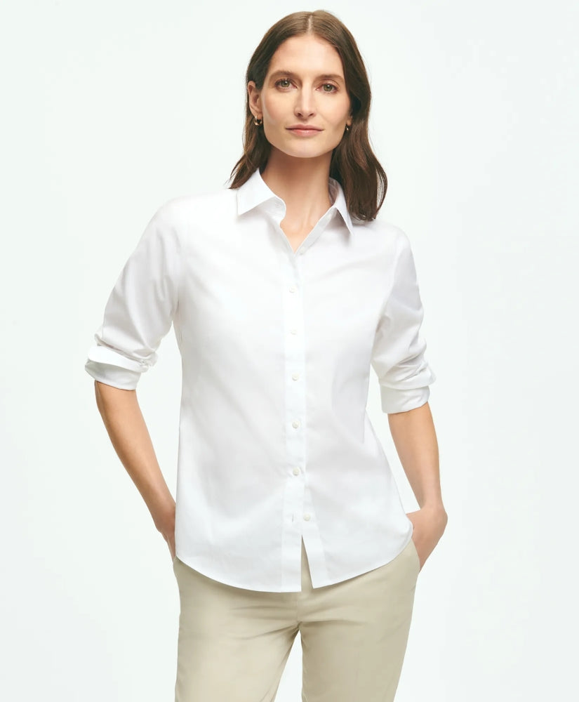 Fitted Non-Iron Stretch Supima | Brooks Brothers