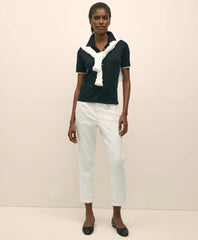 Floral Embroidered Straight Leg Jeans | Brooks Brothers