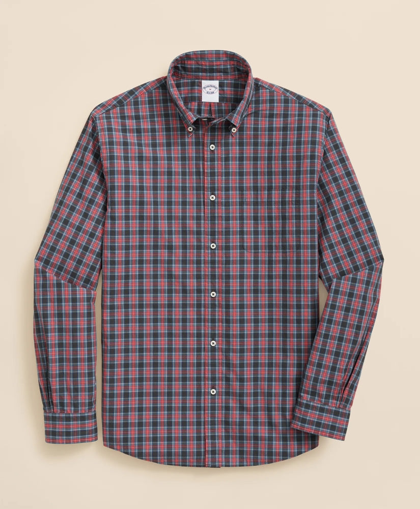 Friday Shirt, Poplin Stewart Tartan | Brooks Brothers