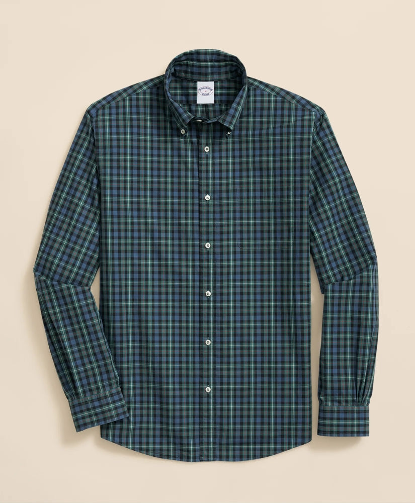 Friday Shirt, Poplin Stewart Tartan | Brooks Brothers