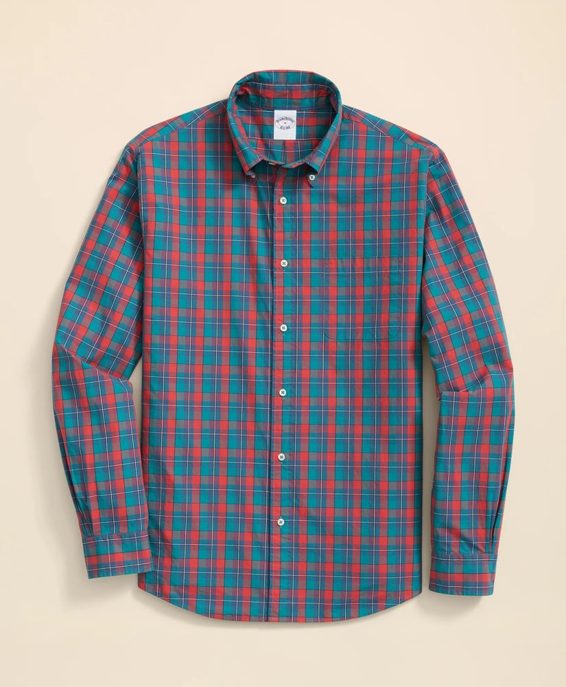 Friday Shirt, Poplin Stewart Tartan | Brooks Brothers