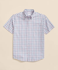 Friday Shirt, Short-Sleeve Poplin Plaid | Brooks Brothers