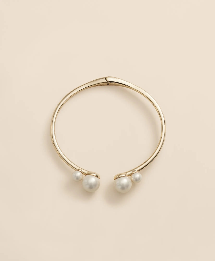Gold-Tone Faux-Pearl Bangle | Brooks Brothers