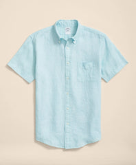 Irish Linen Short-Sleeve Sport Shirt | Brooks Brothers