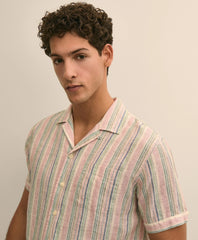 Irish Linen Short-Sleeve Sport Shirt | Brooks Brothers