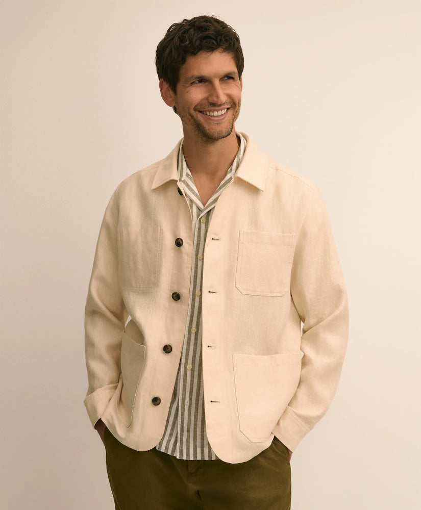 Linen Chore Coat | Brooks Brothers