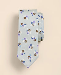 Linen-Silk Floral Tie | Brooks Brothers