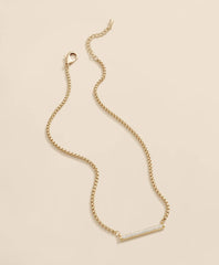 Loni Paul Pave Bar Necklace in 14K Plated Gold | Brooks Brothers