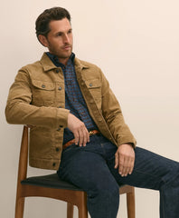 Medium Wale Corduroy Trucker Jacket | Brooks Brothers