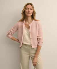 Mercerized Cotton Crochet Sweater Jacket | Brooks Brothers