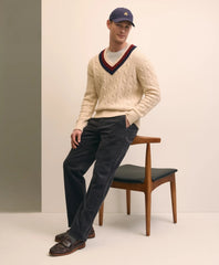 Merino Wool Archive Tennis Sweater | Brooks Brothers