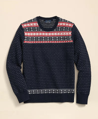 Merino-Wool Blend Fair Isle Sweater | Brooks Brothers
