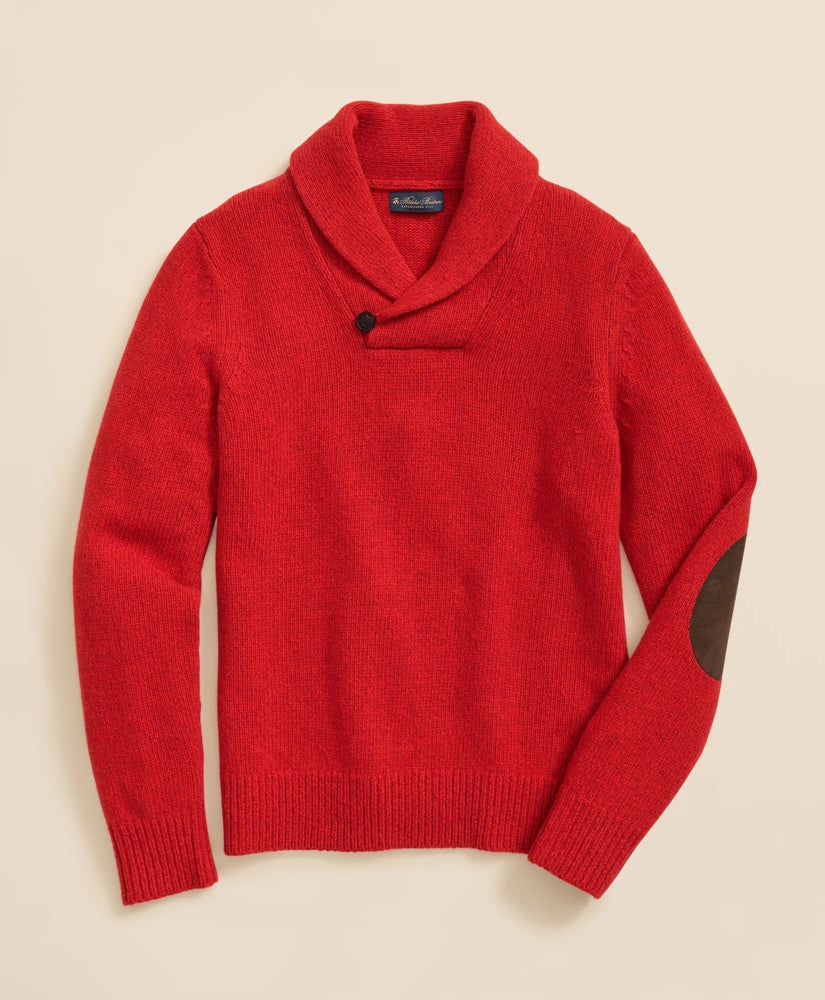 Merino Wool Polo Shawl Collar Sweater | Brooks Brothers