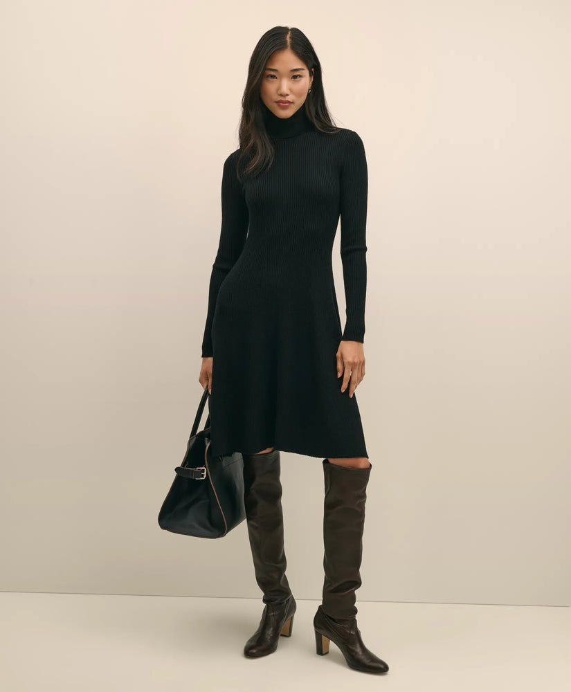 Merino Wool Turtleneck Dress | Brooks Brothers