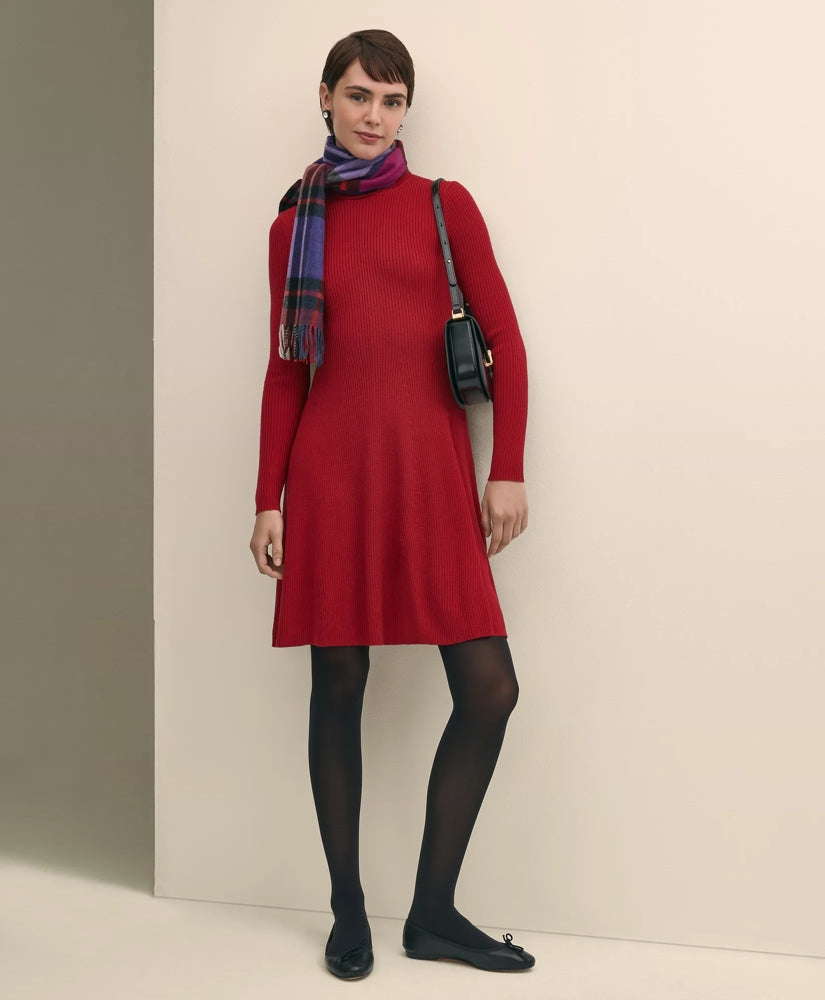 Merino Wool Turtleneck Dress | Brooks Brothers
