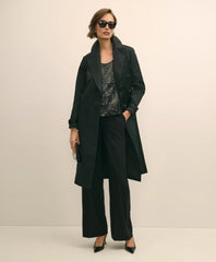 Taffeta Belted Trench Coat | Brooks Brothers