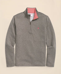 Cotton Blend Pique Quarter-Zip | Brooks Brothers
