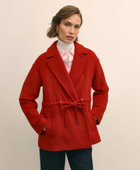 Wool Double-Faced Drawstring Waist Coat | Brooks Brothers