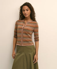 Ombre Stripe Shimmer Cardigan | Brooks Brothers