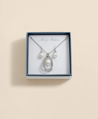 Orbital Interlocking Faux- Pearl and Crystal Set | Brooks Brothers
