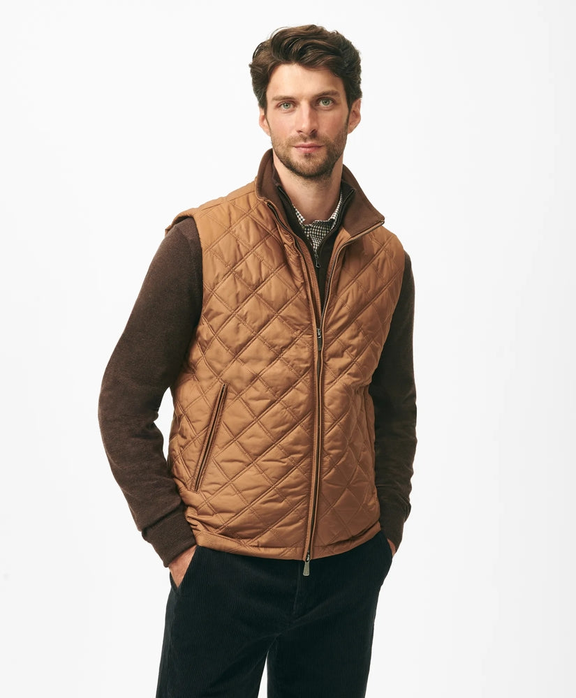 Paddock Diamond Quilted Vest | Brooks Brothers
