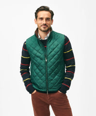 Paddock Diamond Quilted Vest | Brooks Brothers