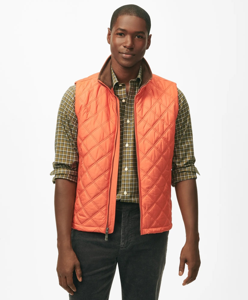 Paddock Diamond Quilted Vest | Brooks Brothers
