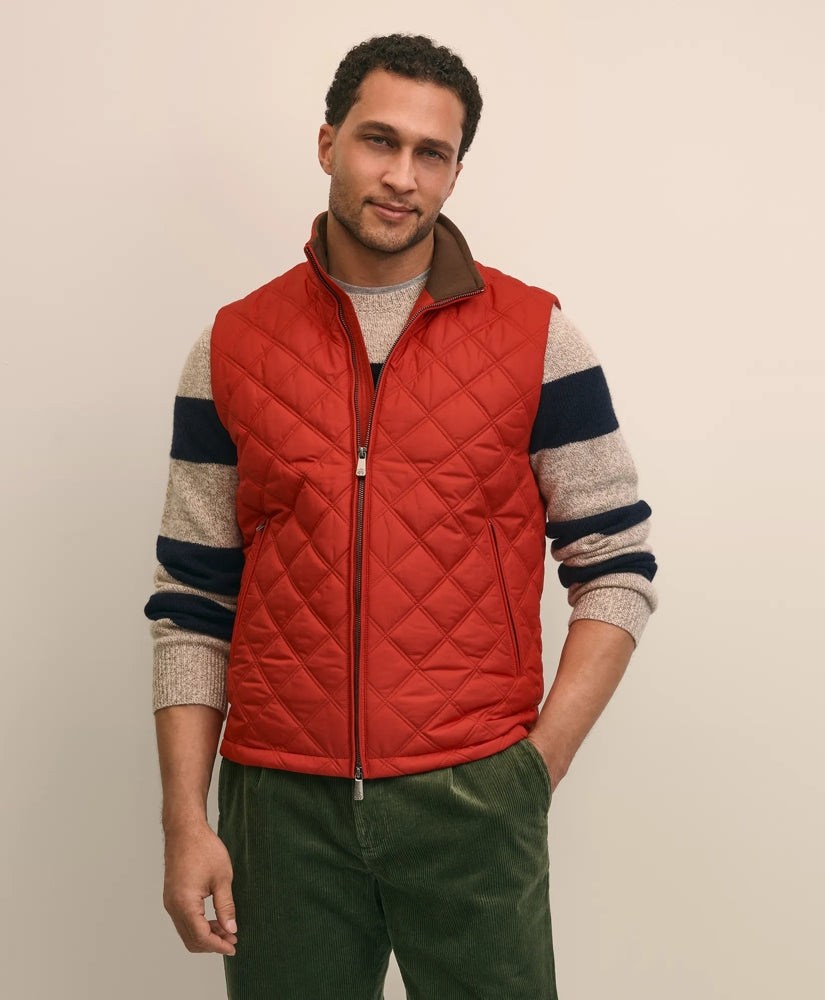 Paddock Diamond Quilted Vest | Brooks Brothers