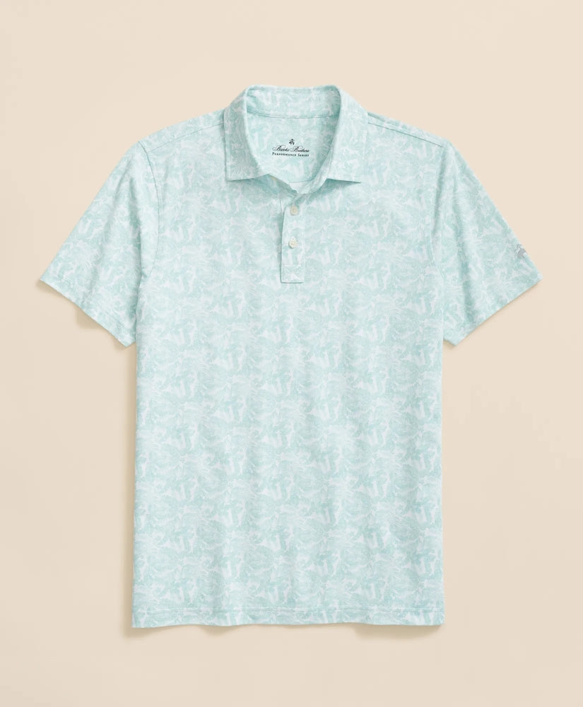 Performance Series Hawaiian Print Polo Shirt | Brooks Brothers