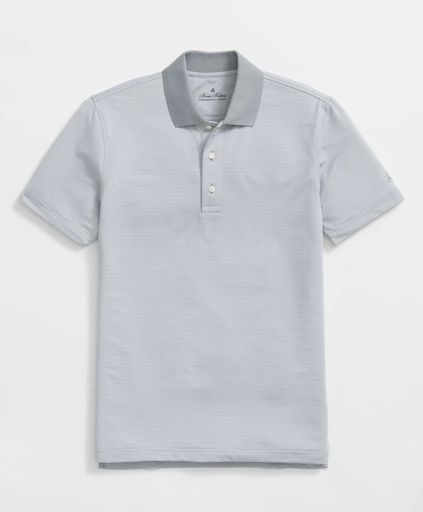 Performance Series Micro Stripe Jersey Polo Shirt | Brooks Brothers