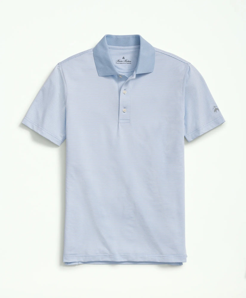 Performance Series Micro Stripe Jersey Polo Shirt | Brooks Brothers