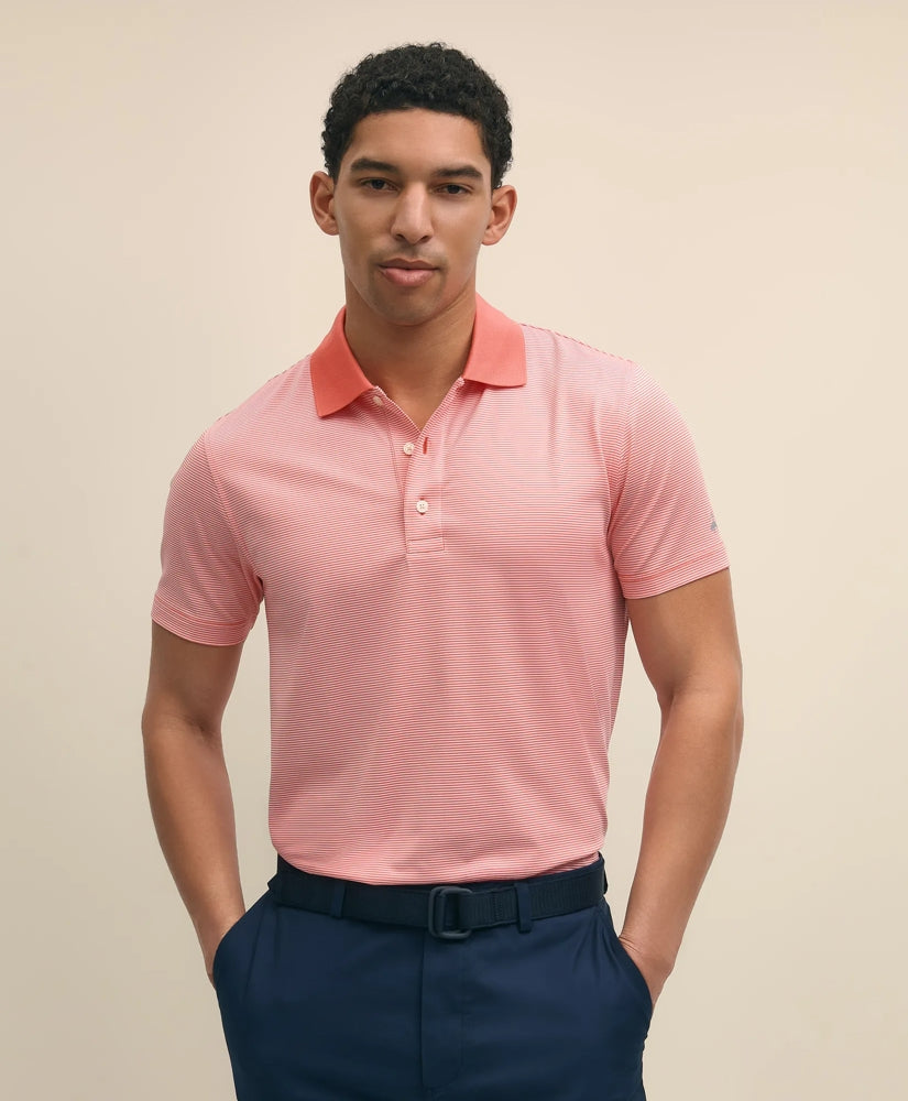 Performance Series Micro Stripe Jersey Polo Shirt | Brooks Brothers