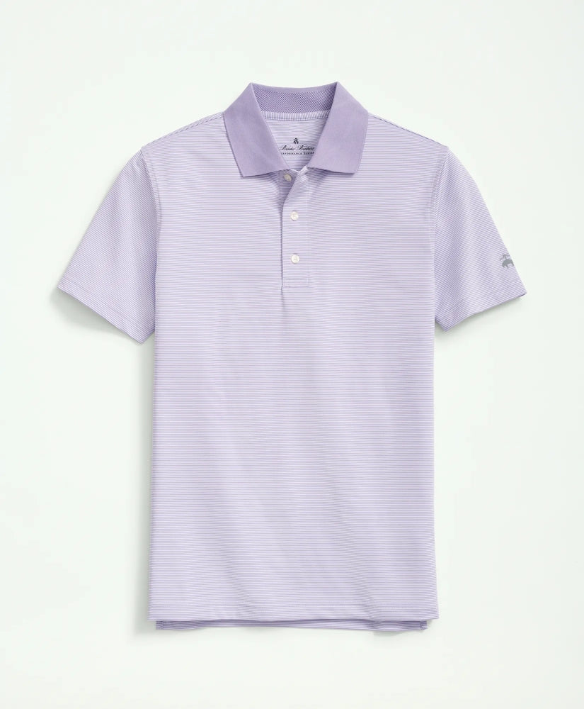 Performance Series Micro Stripe Jersey Polo Shirt | Brooks Brothers