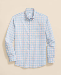 Performance Series Stretch Polo Button-Down Collar, Checked Sport Shirt | Brooks Brothers