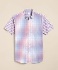 Performance Series Stretch Polo Button-Down Collar, Check Sport Shirt | Brooks Brothers