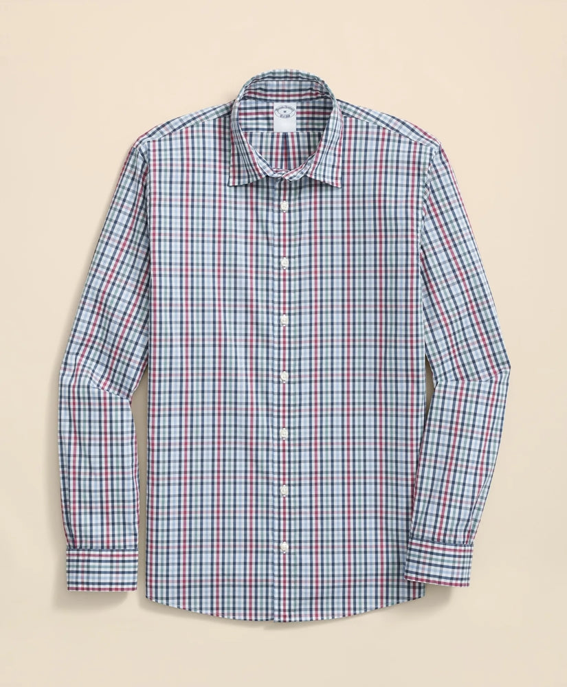 Performance Series Stretch Spread Collar, Multi-Gingham Sport Shirt | Brooks Brothers