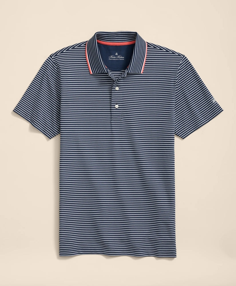 Performance Series Striped Pique Polo Shirt | Brooks Brothers