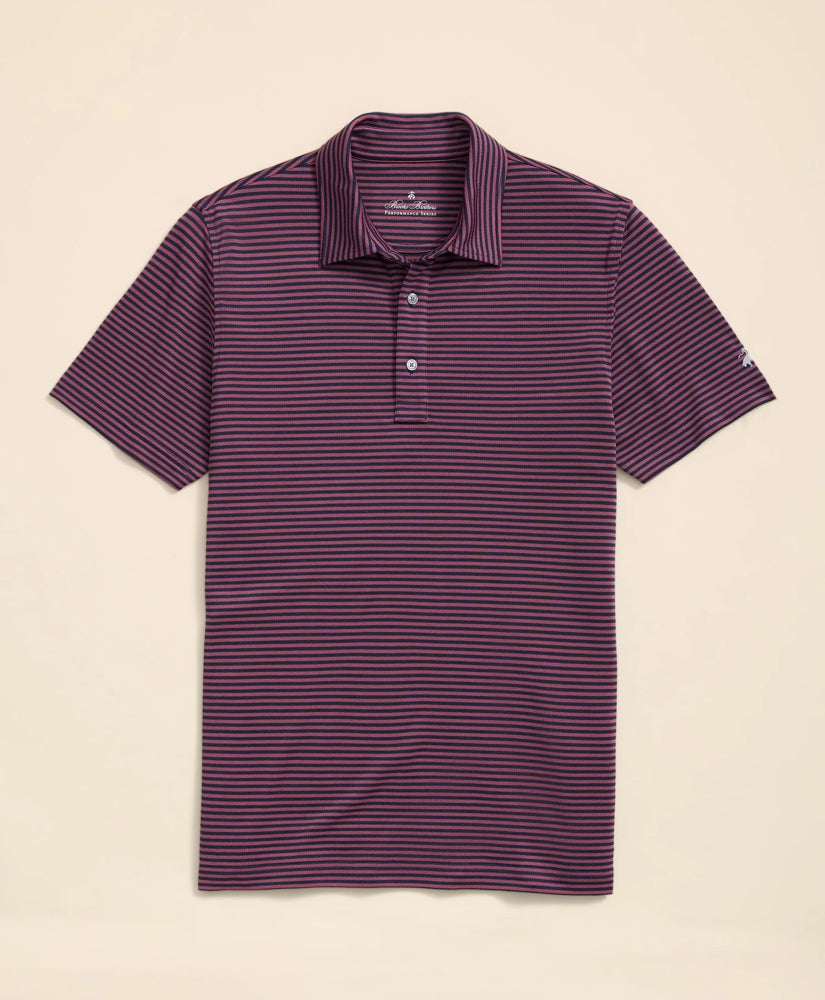 Performance Series Vintage Stripe Pique Polo Shirt | Brooks Brothers