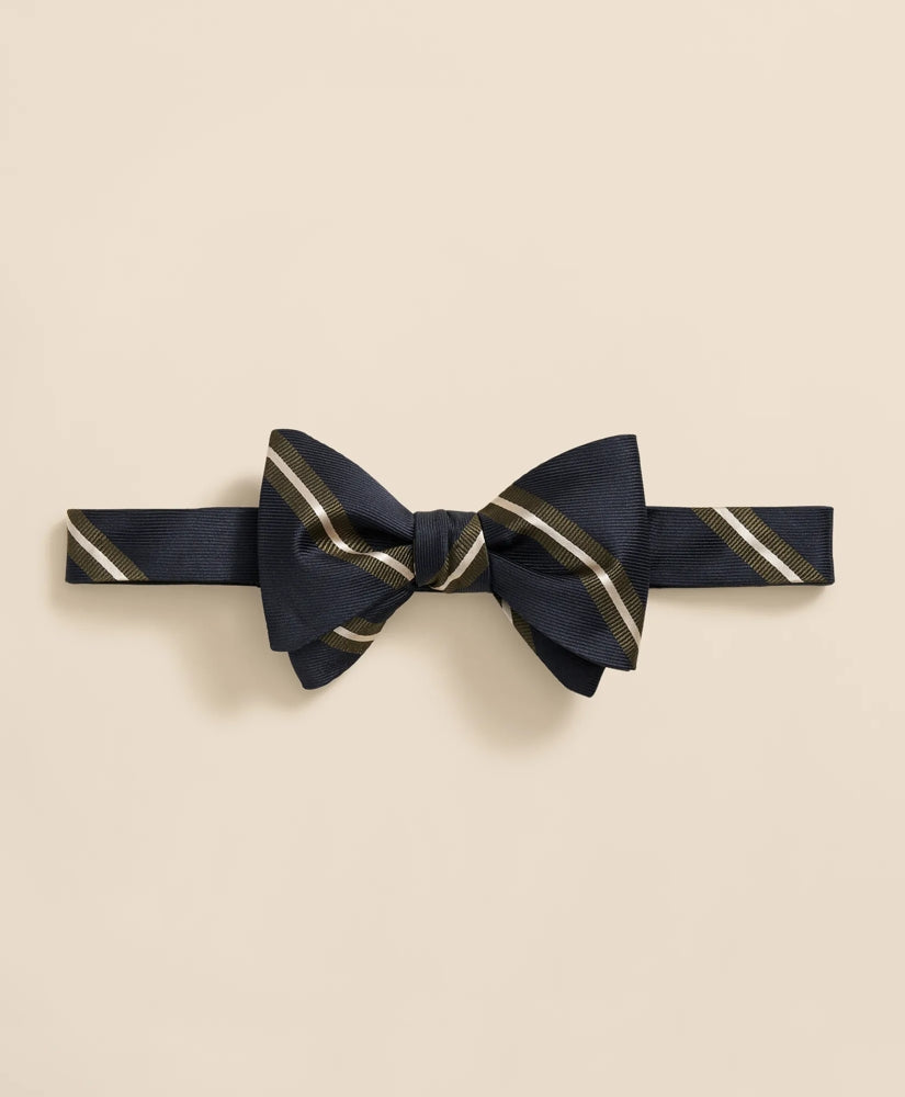 Rep Stripe Silk Bow Tie | Brooks Brothers
