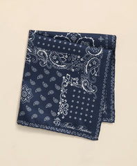 Silk Bandana Print Pocket Square | Brooks Brothers