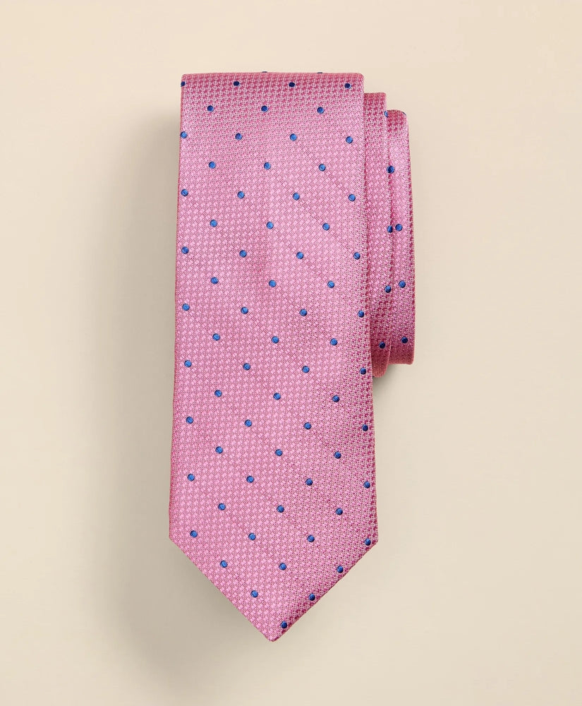 Silk Basketweave Dot Tie | Brooks Brothers