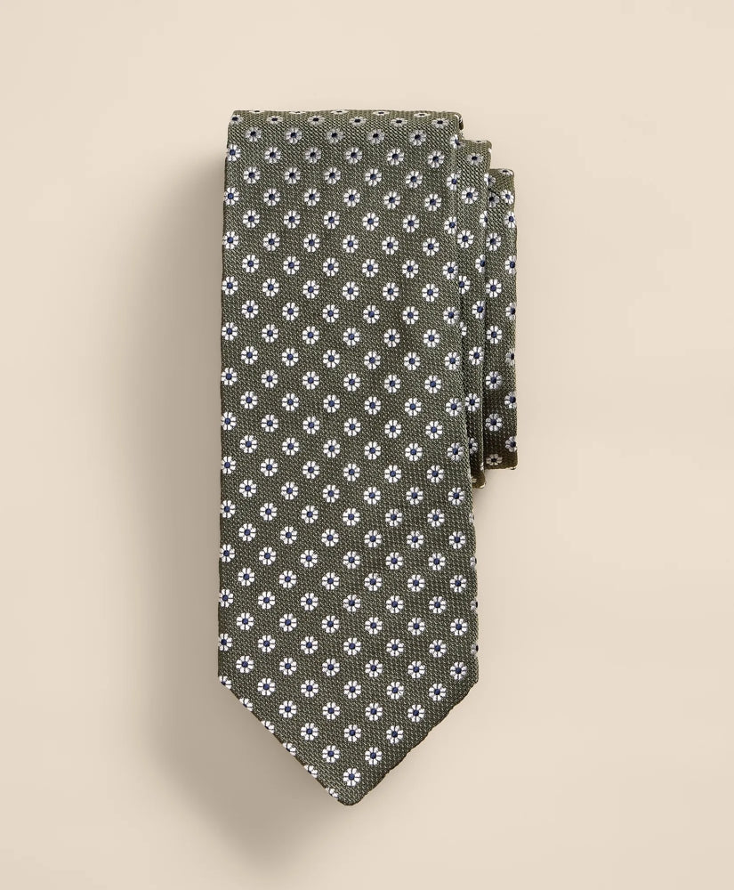 Silk Flower Foulard Tie | Brooks Brothers