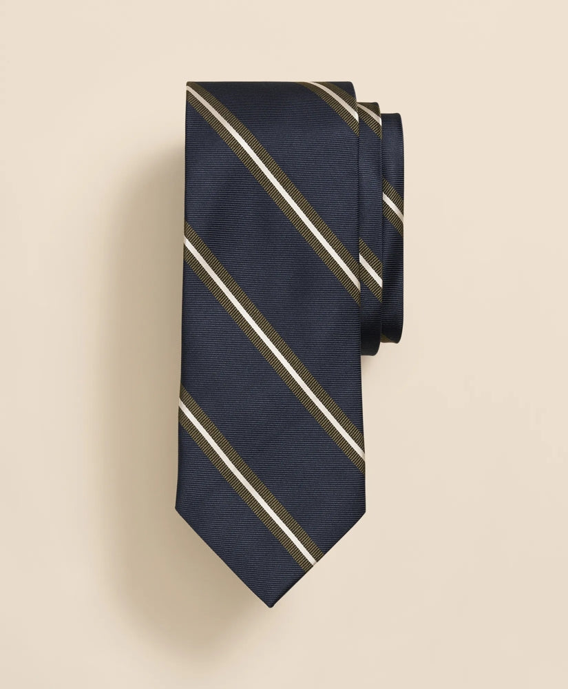 Silk Frame Striped Tie | Brooks Brothers