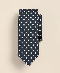 Linen-Silk Dot Tie | Brooks Brothers