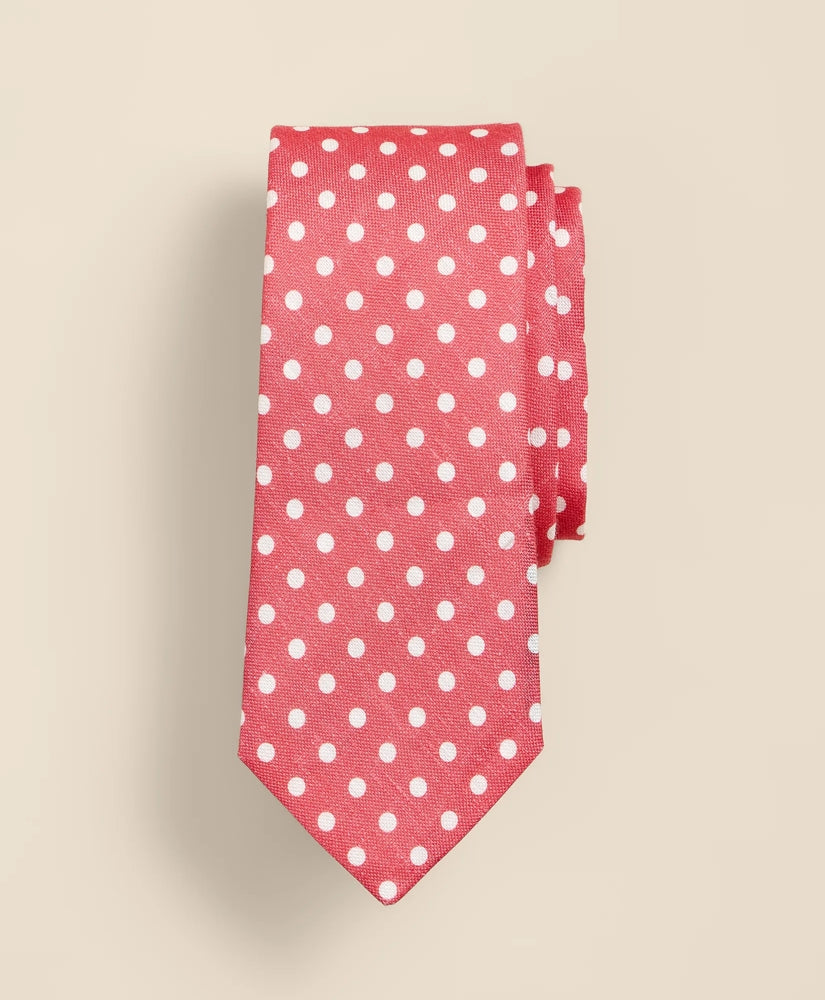 Linen-Silk Dot Tie | Brooks Brothers