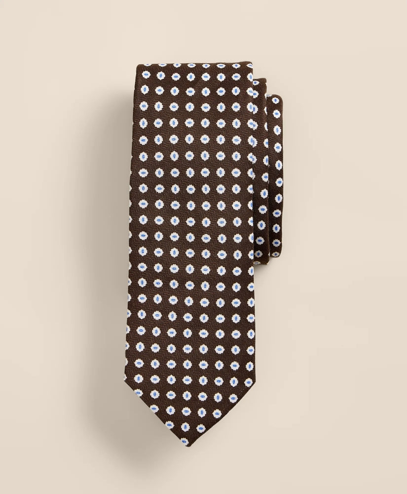 Silk Linen Flower Tie | Brooks Brothers