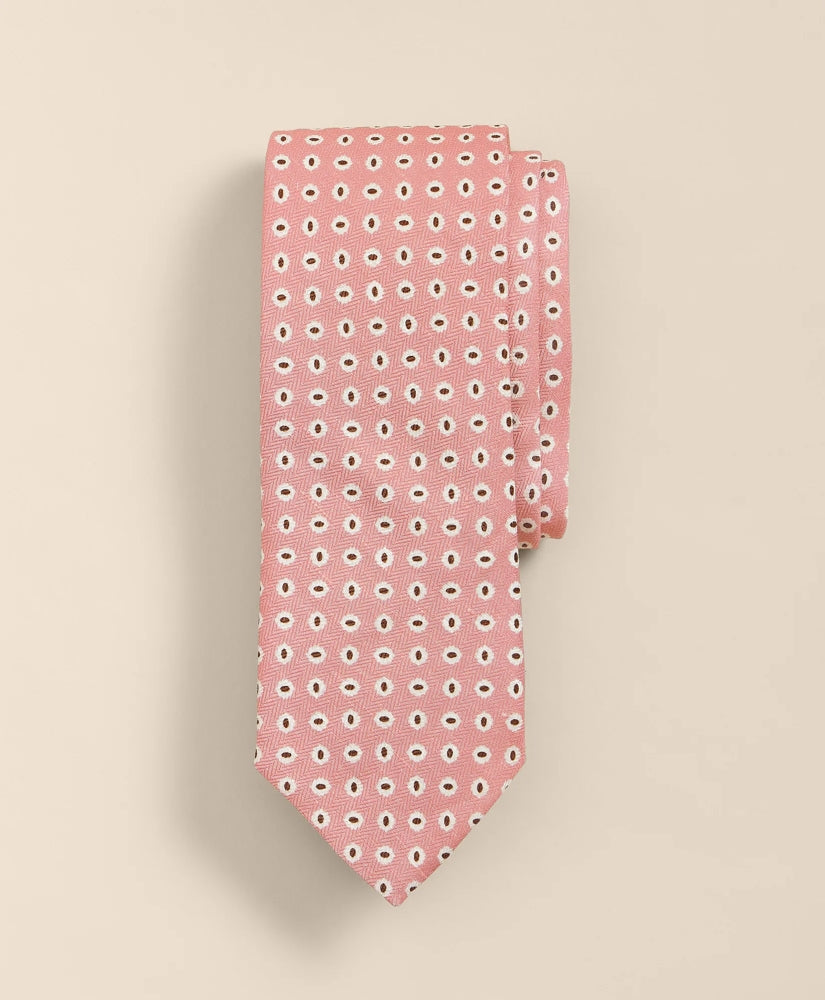 Silk Linen Flower Tie | Brooks Brothers