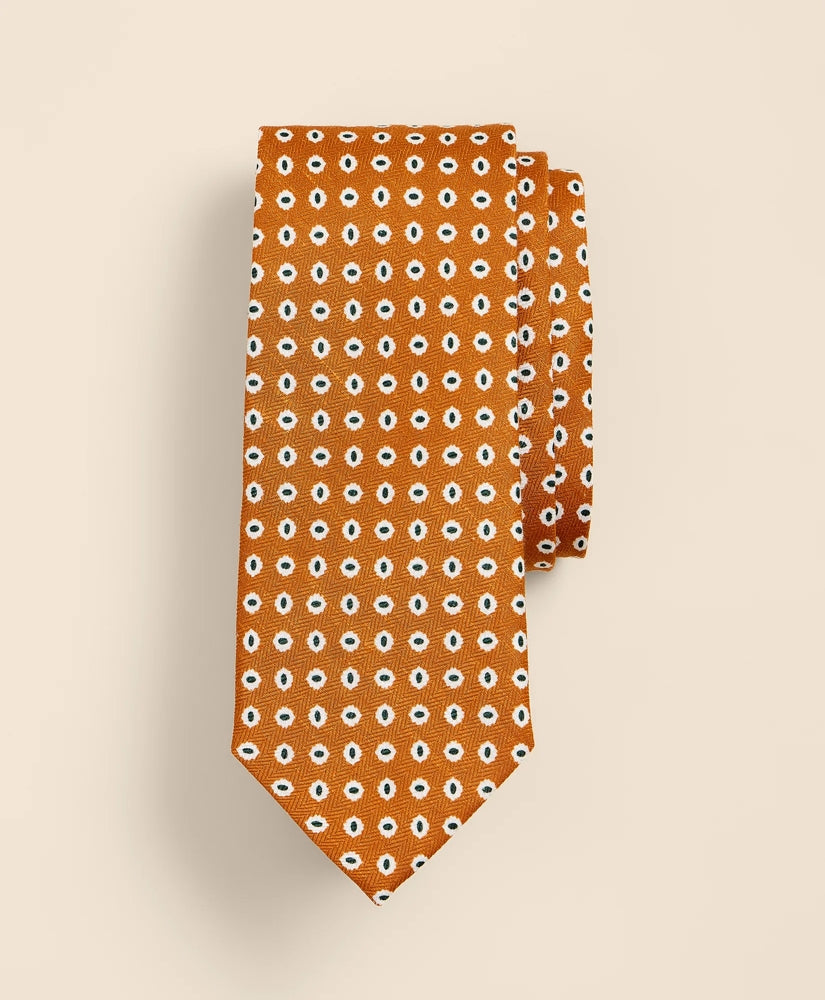 Silk Linen Flower Tie | Brooks Brothers